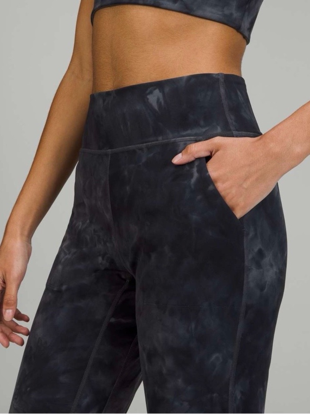 lululemon athletica Black Tie-Dye High-Rise jogger